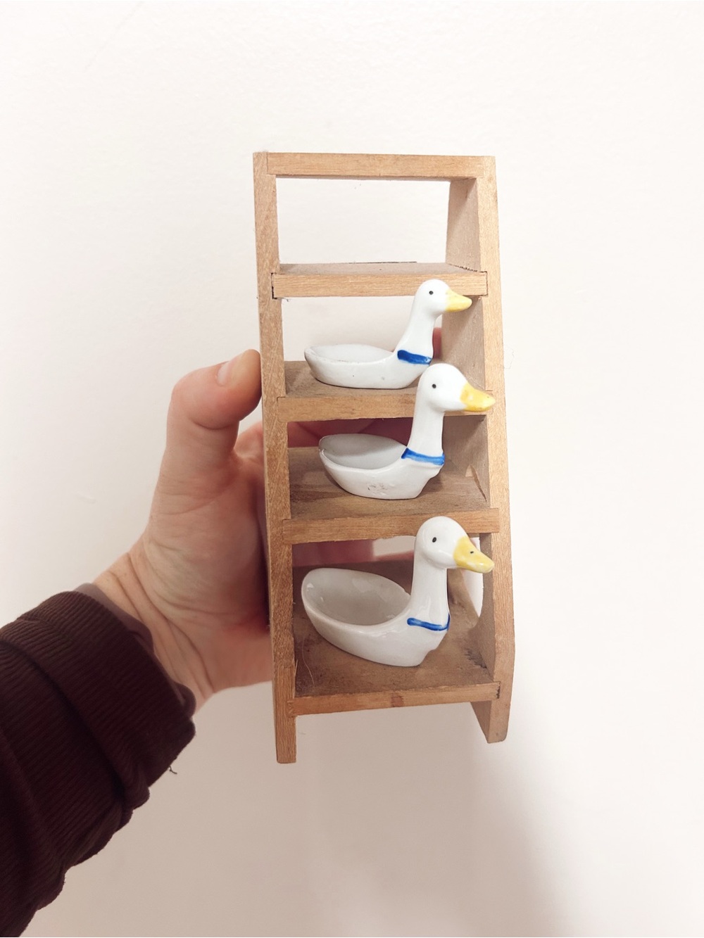 Vintage Avon Geese Ceramic Nesting Measuring Spoons